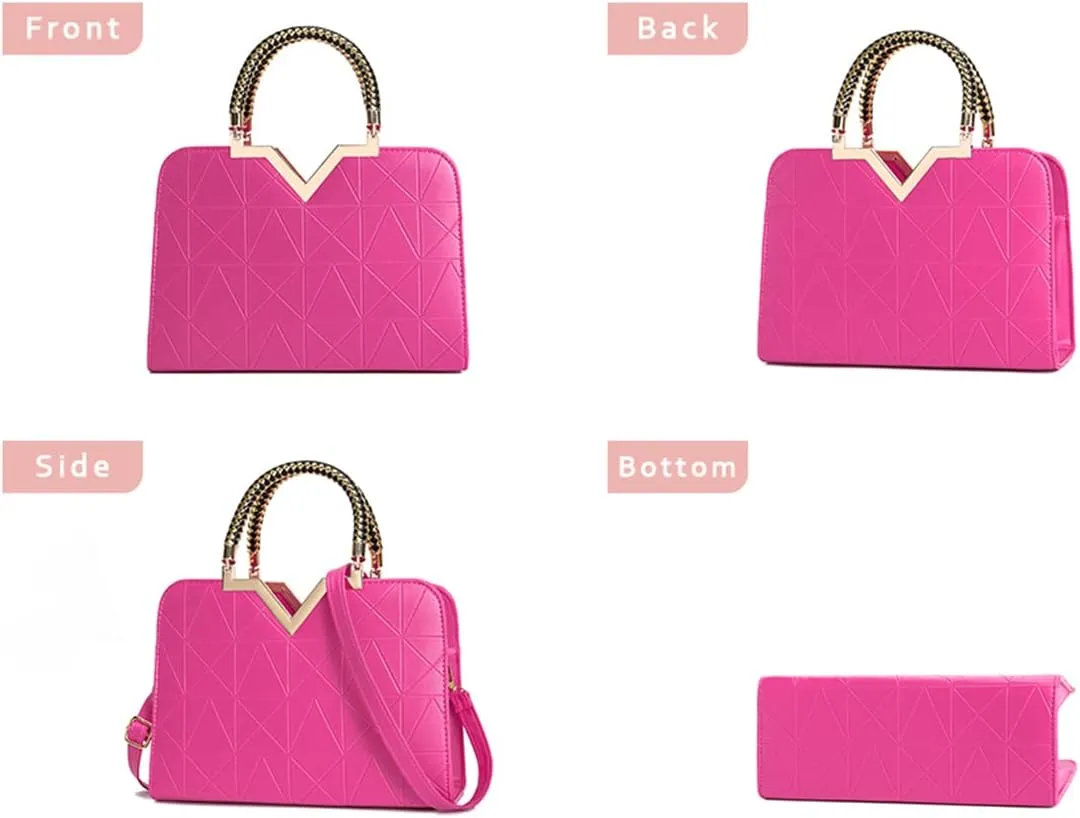 JHVYF Purses for Women Fashion Handbag Ladies Satchel Bags PU Leather Top Handle Shoulder Tote Bags