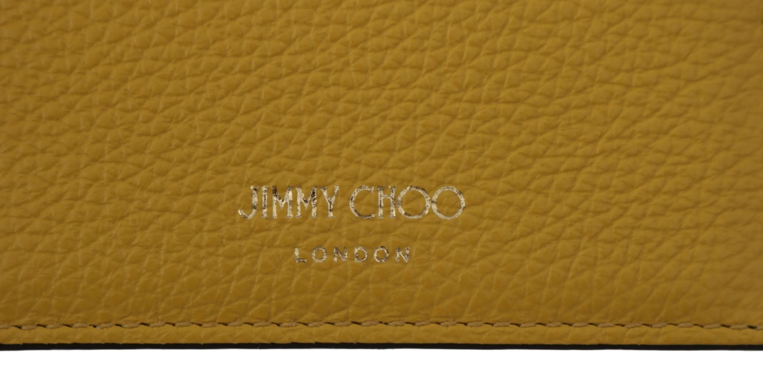 Jimmy Choo Yellow Leather Sunshine Card Holder