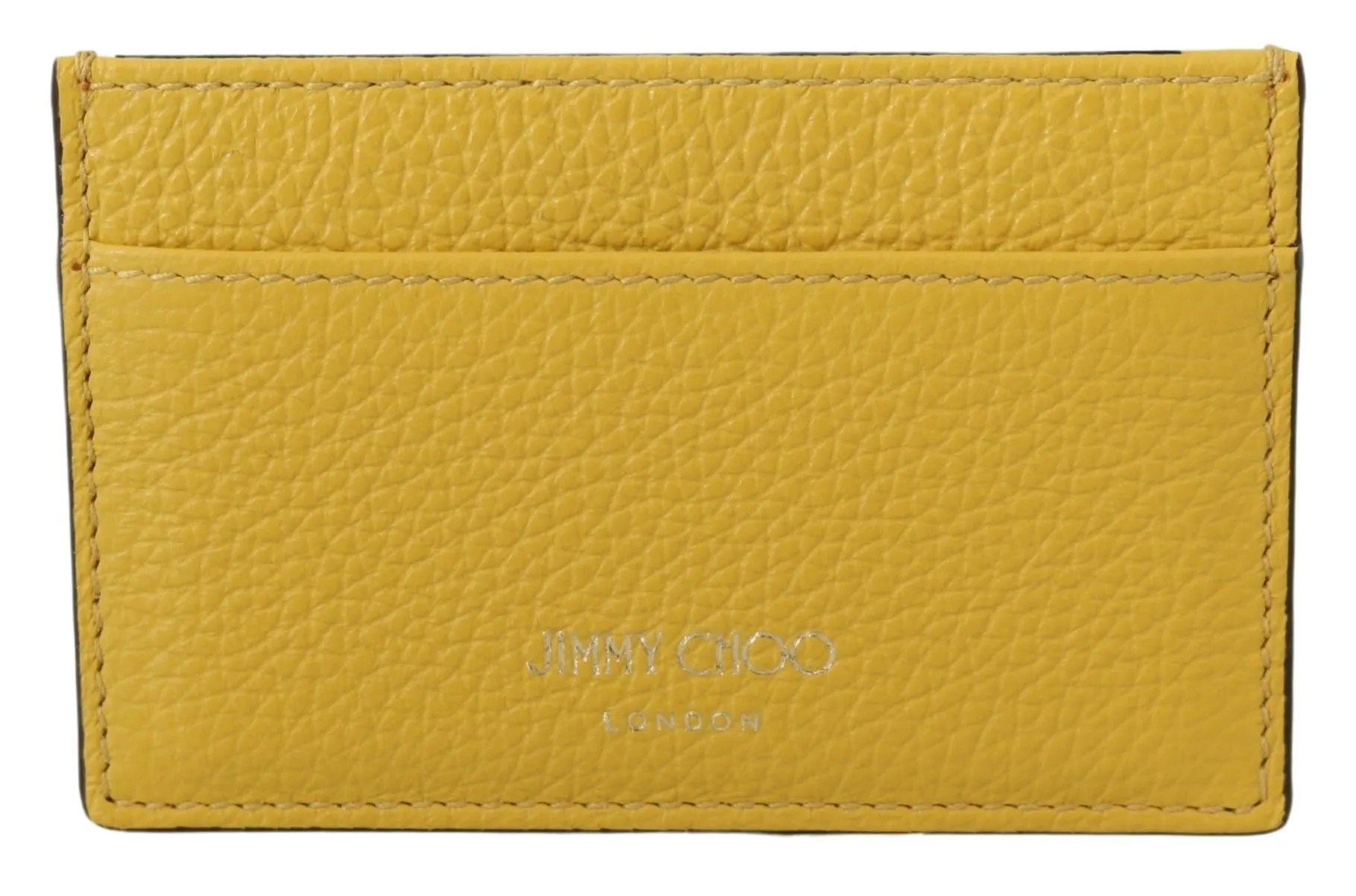 Jimmy Choo Yellow Leather Sunshine Card Holder