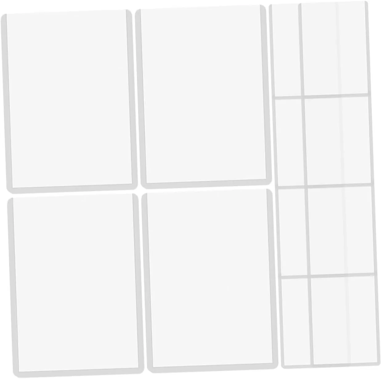 Kisangel 50pcs Transparent Card Holder Card Protector Card Holders for Playing Cards Card Boxes Trading Card Storage Covers Playing Card Sleeves Game Card Sleeve Mini Cards Sleeves Plastic