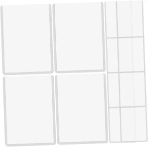 Kisangel 50pcs Transparent Card Holder Card Protector Card Holders for Playing Cards Card Boxes Trading Card Storage Covers Playing Card Sleeves Game Card Sleeve Mini Cards Sleeves Plastic