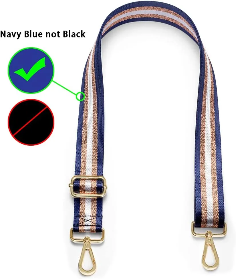 Kolti Purse Strap Replacement Crossbody Handbag Stripe Wide Adjustable