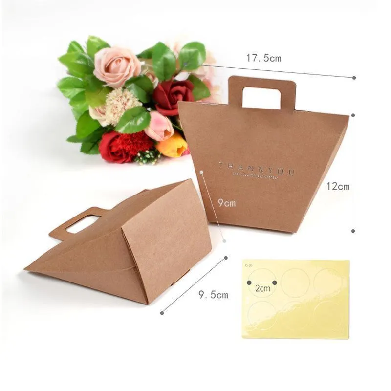 Kraft Paper Gift Pouches 100PCS 2Colours