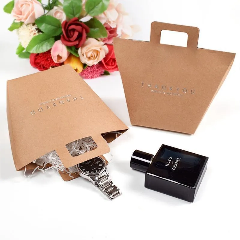 Kraft Paper Gift Pouches 100PCS 2Colours