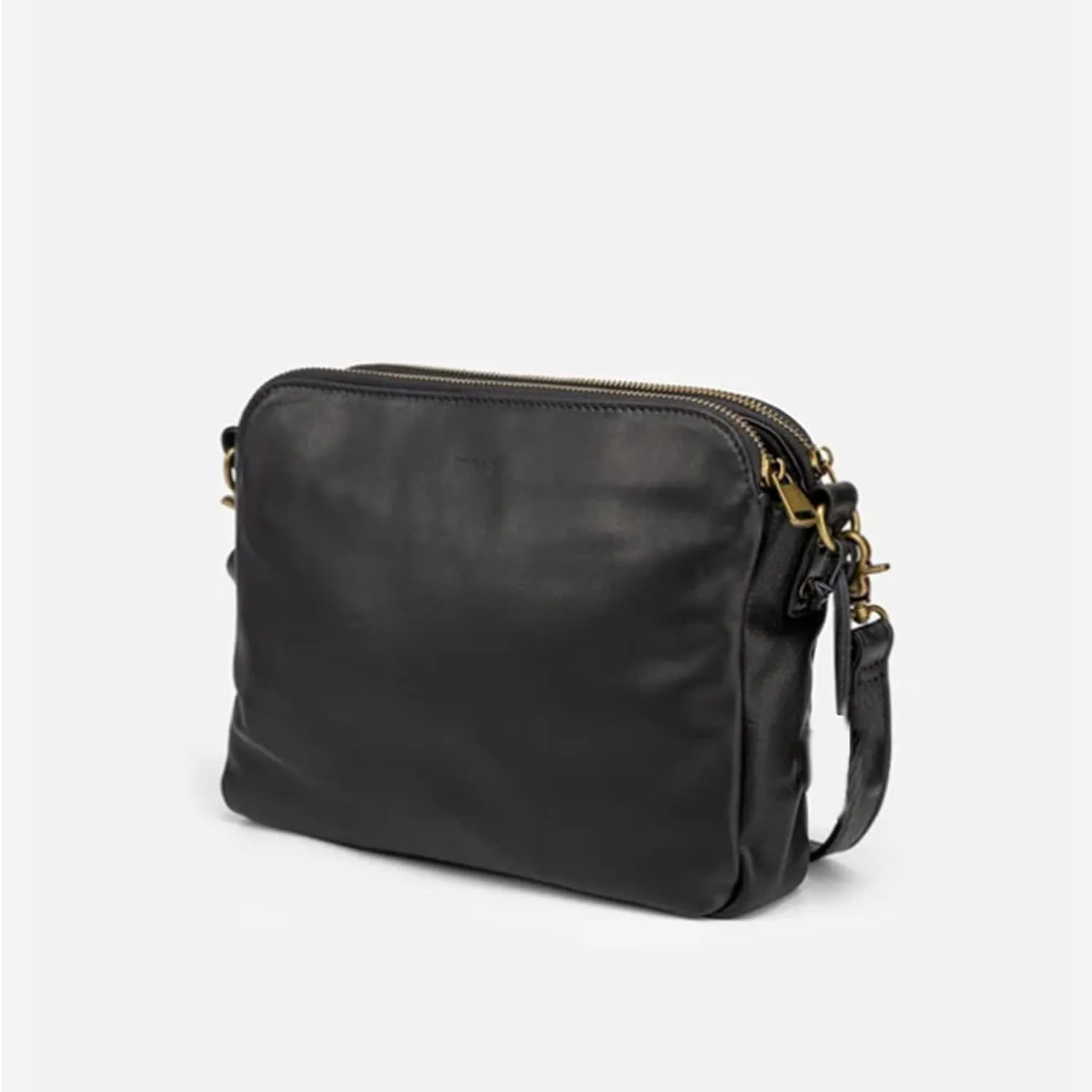 Ladies Fashion Leather Functional Adjustable Shoulder Single Shoulder Messenger Bag Mens Shoulder Bags (Black, One Size)