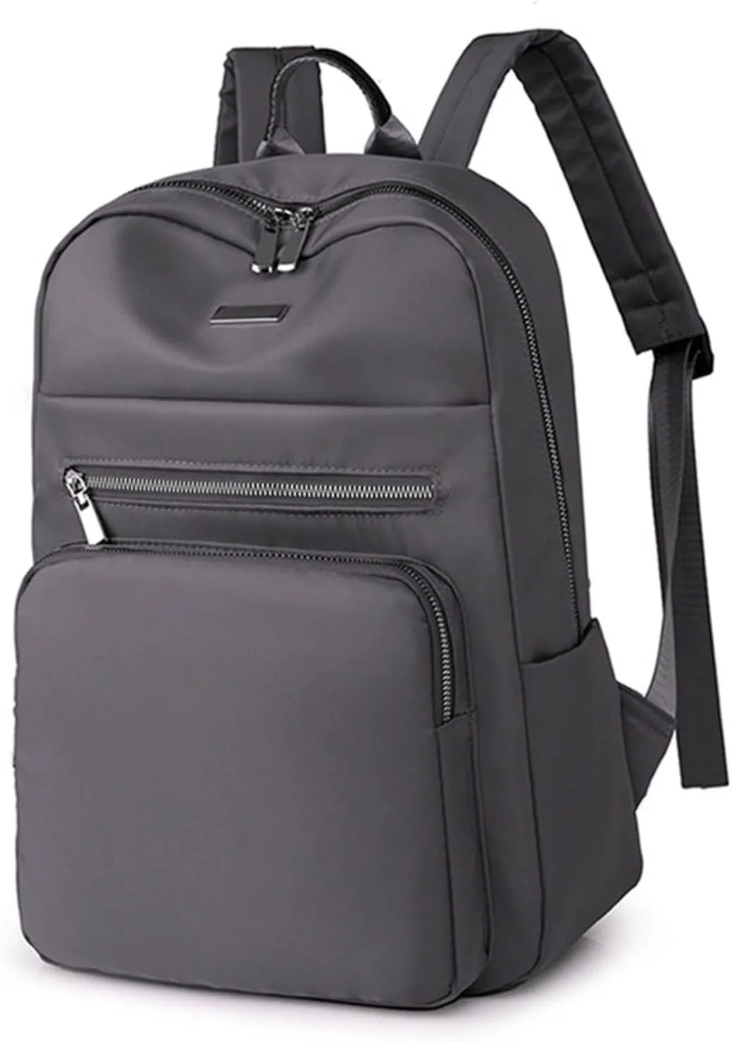Ladies Large Capacity Lightweight Backpack Casual Fashion Soft Leather Outdoor Season Backpack with (Grey, One Size)