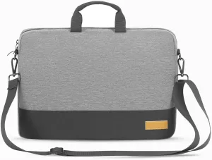 Laptop Case 15.6 inch Laptop Bag Sleeve,Water Resistant Laptop Carrying Cover Handle Shoulder Strap Computer Briefcases Compatible for Lenovo Dell HP Apple Asus Notebook Gifts Men Women Grey