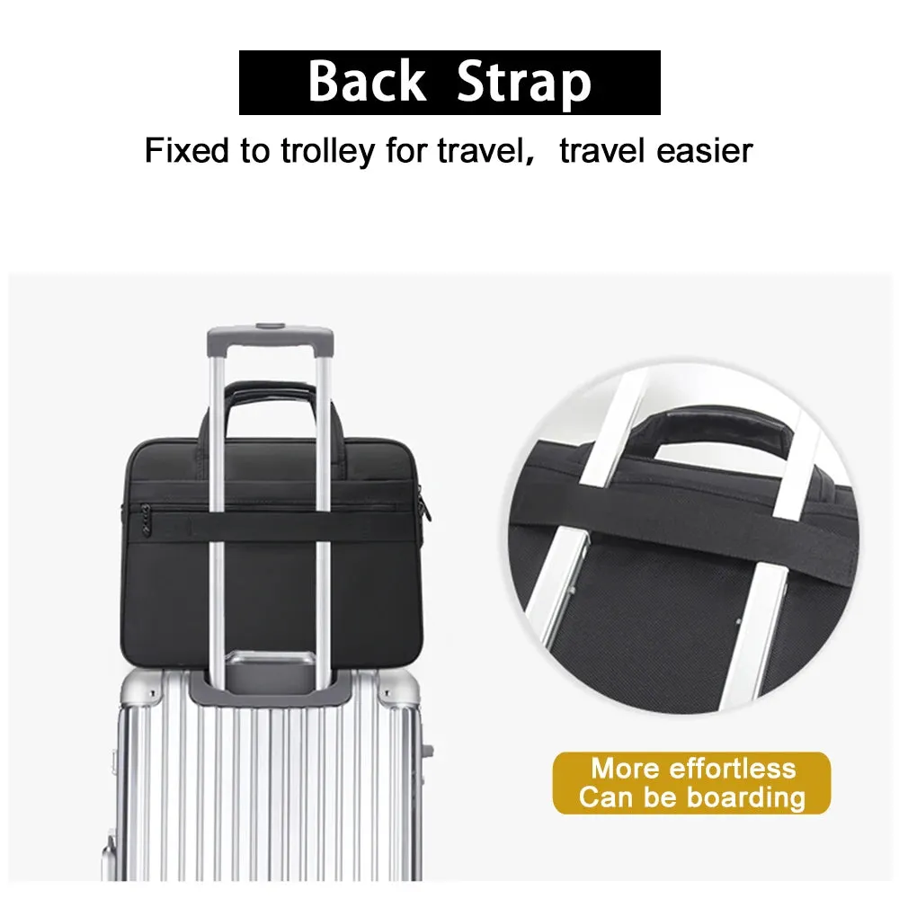 Large Briefcases For Men Canvas Tote Bag 15.6 Inch 17 Inch 19 Inch Laptop Case Work Bags Office Messenger Bag