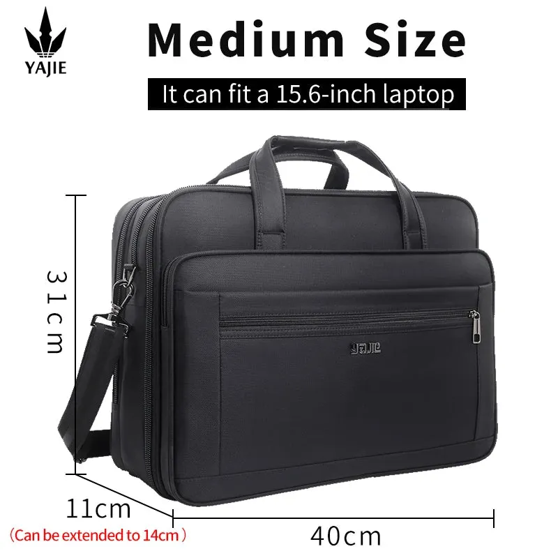 Large Briefcases For Men Canvas Tote Bag 15.6 Inch 17 Inch 19 Inch Laptop Case Work Bags Office Messenger Bag