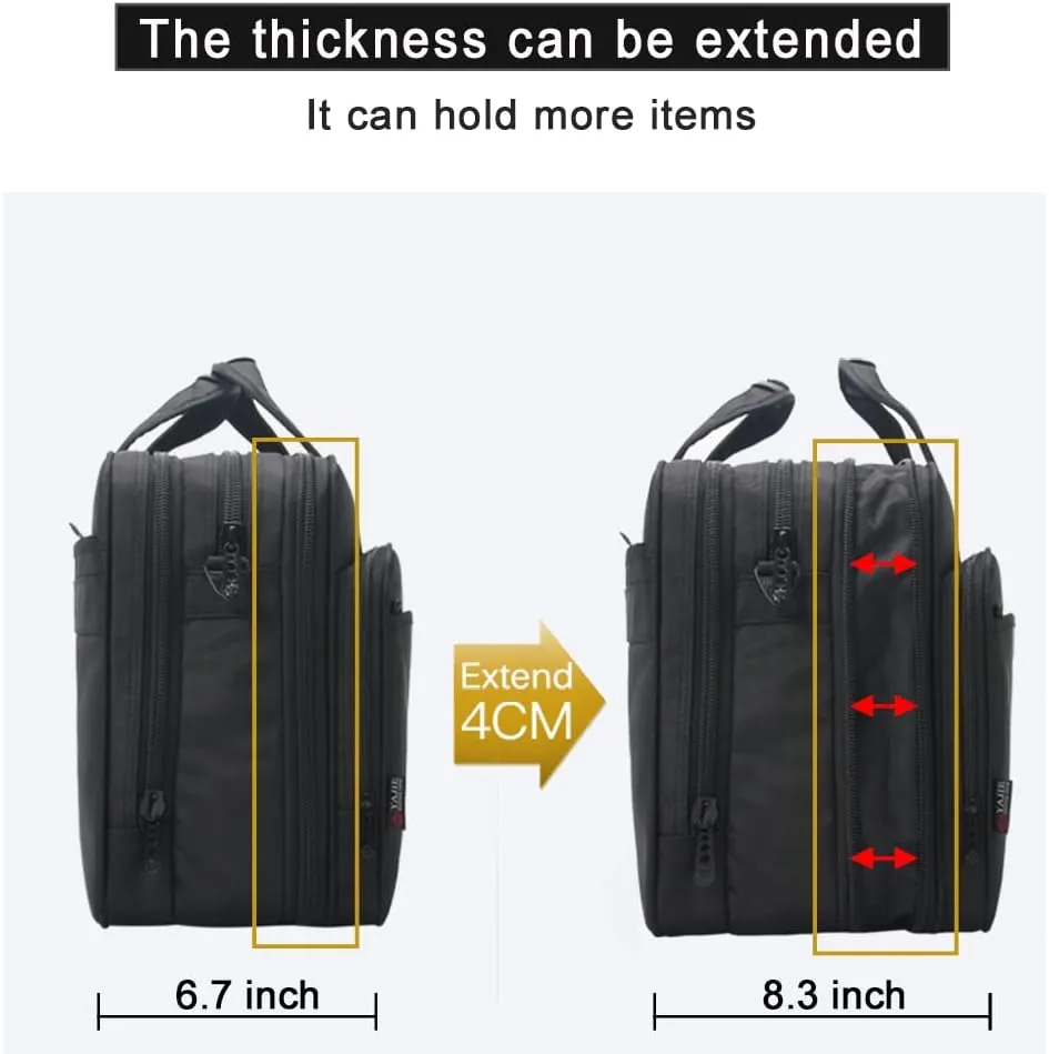 Large Briefcases For Men Canvas Tote Bag 15.6 Inch 17 Inch 19 Inch Laptop Case Work Bags Office Messenger Bag