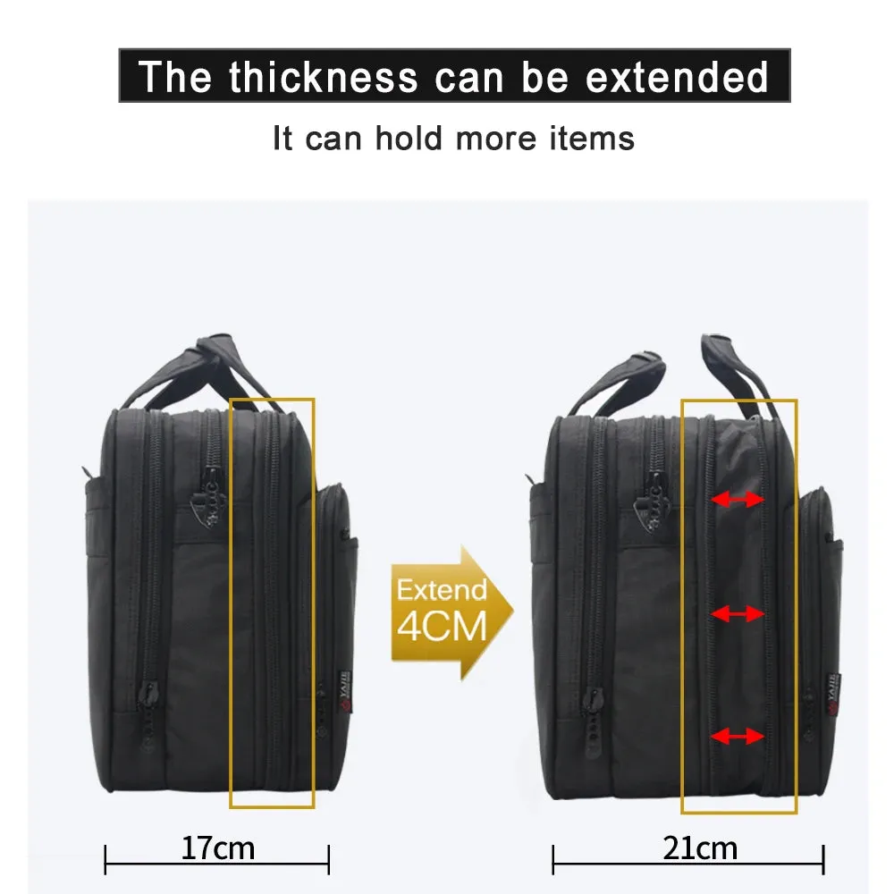 Large Briefcases For Men Canvas Tote Bag 15.6 Inch 17 Inch 19 Inch Laptop Case Work Bags Office Messenger Bag
