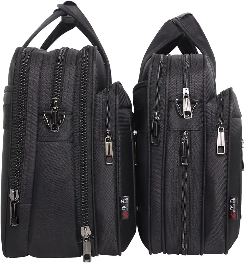Large Briefcases For Men Canvas Tote Bag Laptop Case Computer Bag Business Work Bag Office