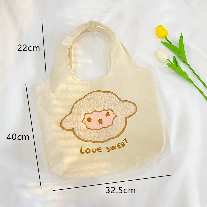 Large-capacity One-shoulder Versatile Literary Tote Bag