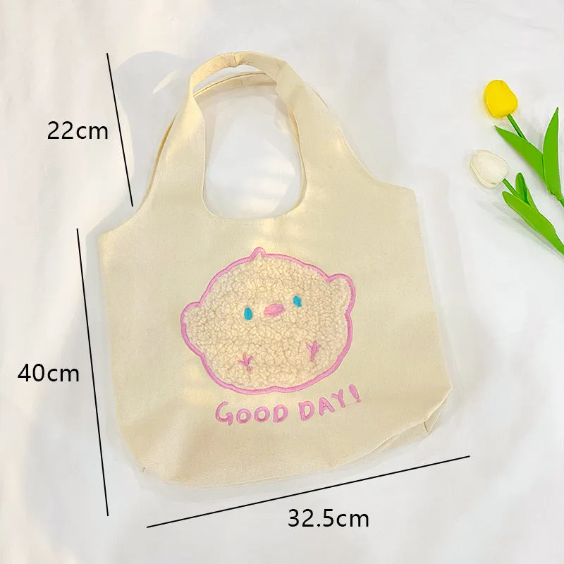 Large-capacity One-shoulder Versatile Literary Tote Bag