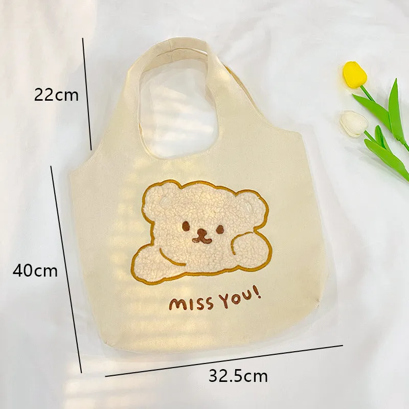 Large-capacity One-shoulder Versatile Literary Tote Bag