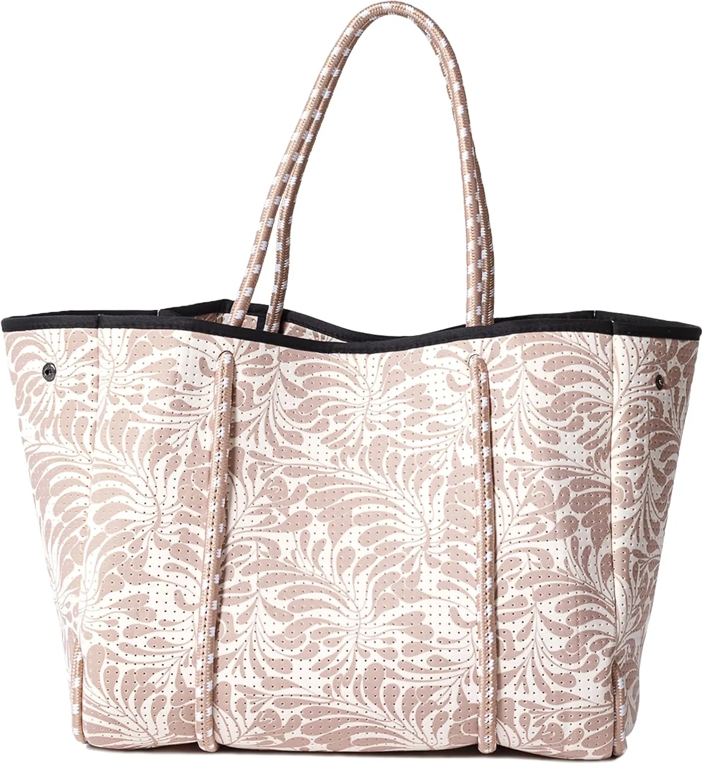 Large Neoprene Tote Bag for Women - Printed Everyday Designer Handbag