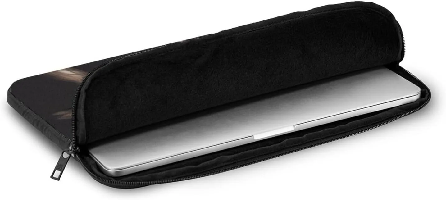 Late Night Owl Laptop Case 15 inch Portable Computer Sleeve Shockproof Fashion Laptop Bag for Women Men Briefcase