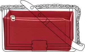 Lckaey Purse Organizer for leboy bag insert Felt organizer Handbags insert Bag in Bag Y094claret-S