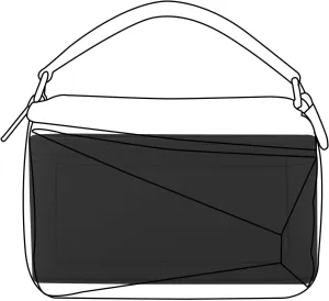 Lckaey Purse Organizer insert for loewe puzzle Handbag bag Felt insert Y091black-L