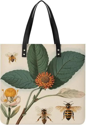 Leather Handbag for Women Tote Bag with Magnetic Buckle A Strawberry Hanging Crossbody Bag Shoulder Bag