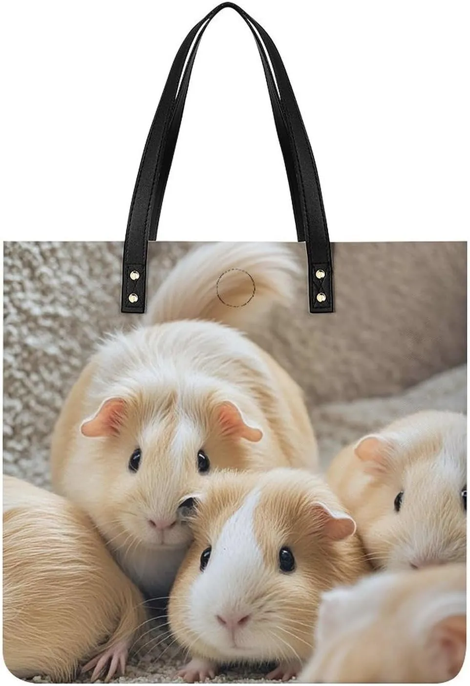 Leather Handbag for Women Tote Bag with Magnetic Buckle Angel with Blue Wings Crossbody Bag Shoulder Bags