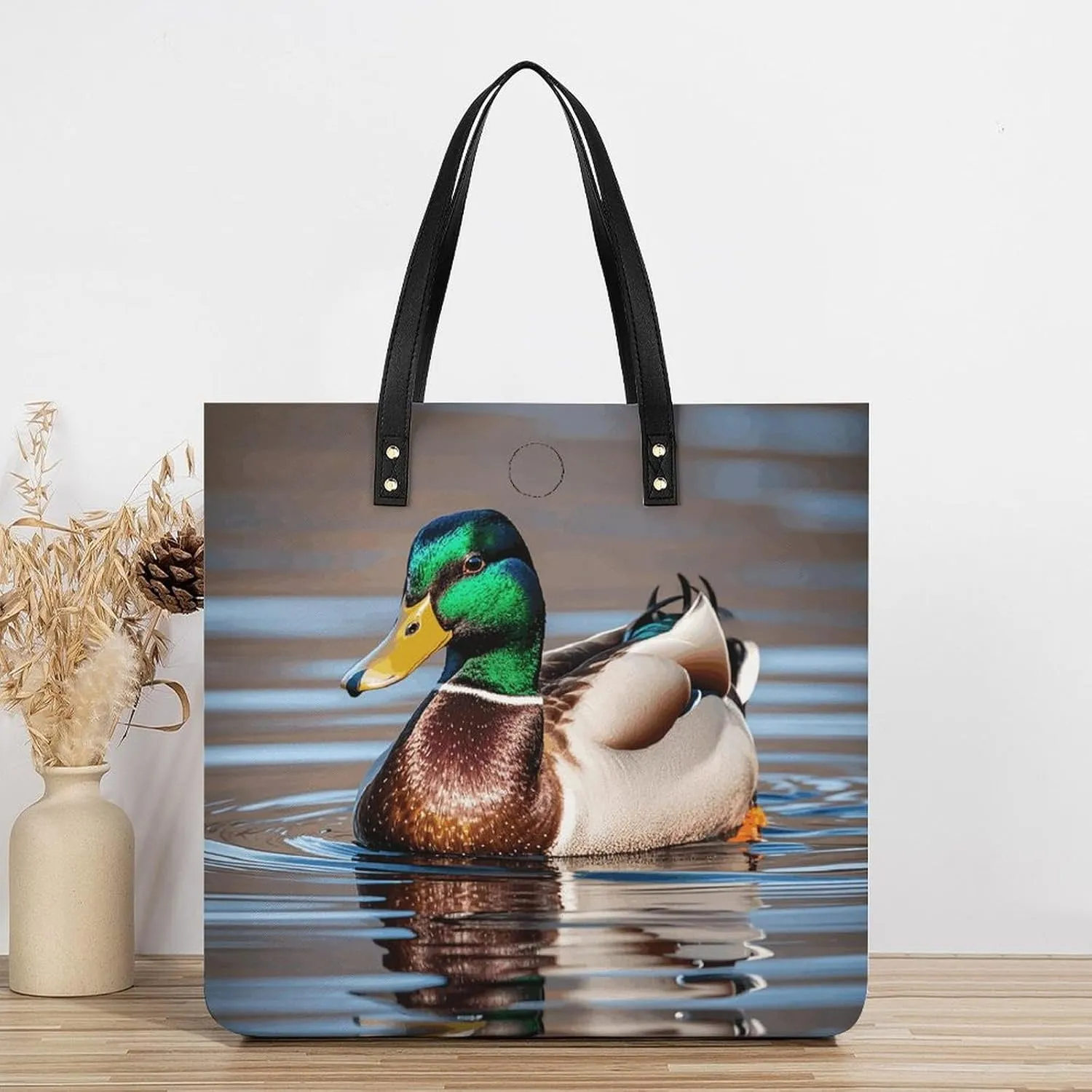 Leather Handbag for Women Tote Bag with Magnetic Buckle Bald Eagle Crossbody Bag Shoulder Bags