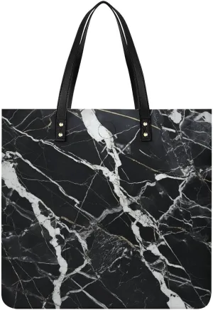 Leather Handbag for Women Tote Bag with Magnetic Buckle Bass Fishing Wave Crossbody Bag Shoulder Bags