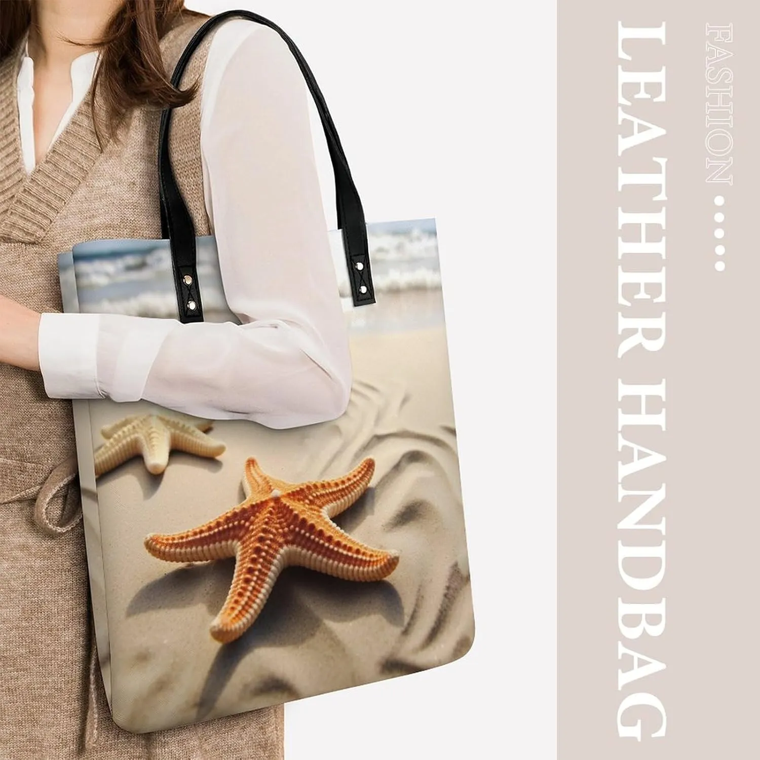 Leather Handbag for Women Tote Bag with Magnetic Buckle Cute Elephant_80395810 Crossbody Bag Shoulder Bags