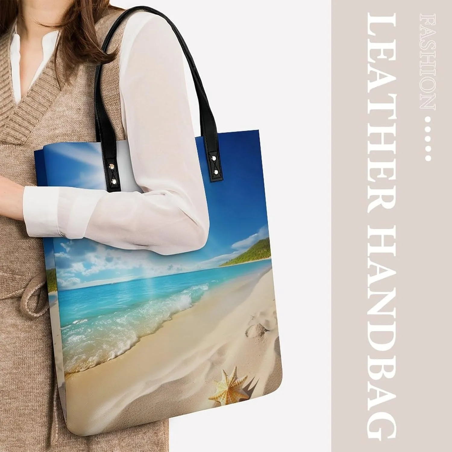 Leather Handbag for Women Tote Bag with Magnetic Buckle Cute Elephant_80395810 Crossbody Bag Shoulder Bags