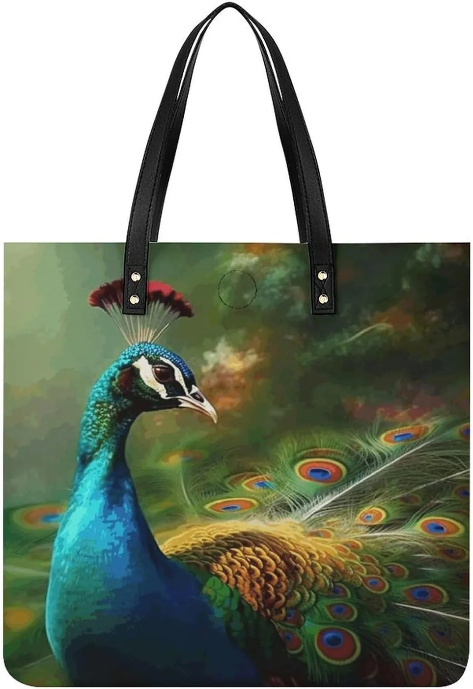 Leather Handbag for Women Tote Bag with Magnetic Buckle Cute Yellow Rubber Ducky Crossbody Bag Shoulder Bag