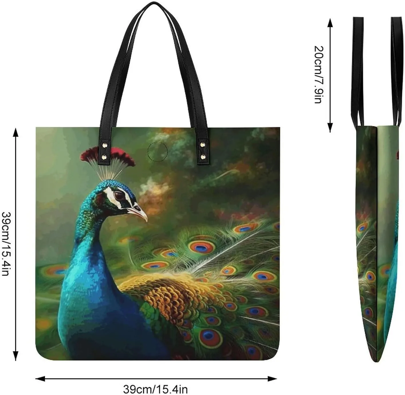 Leather Handbag for Women Tote Bag with Magnetic Buckle Cute Yellow Rubber Ducky Crossbody Bag Shoulder Bag