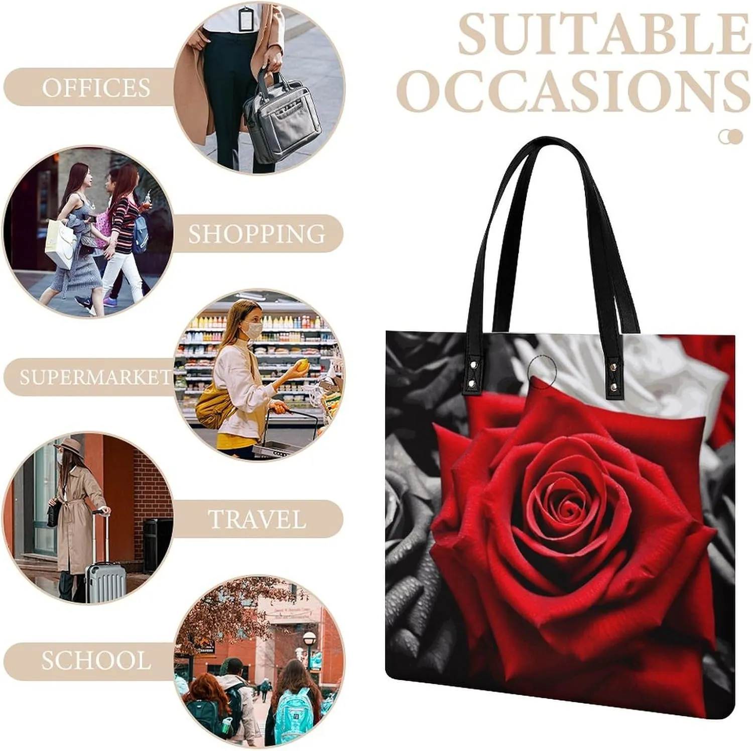 Leather Handbag for Women Tote Bag with Magnetic Buckle Egyptian Pyramids Crossbody Bag Shoulder Bags