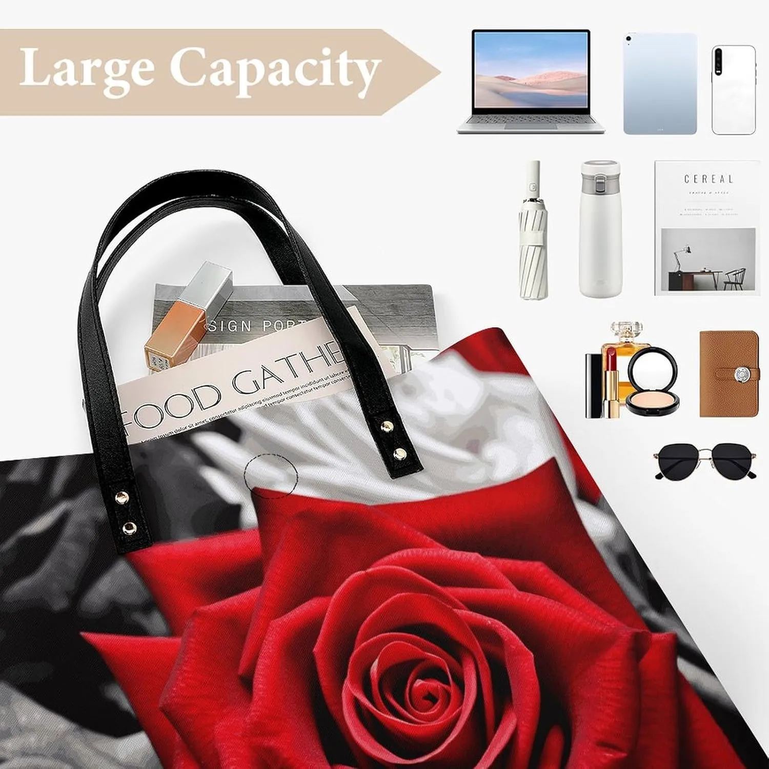 Leather Handbag for Women Tote Bag with Magnetic Buckle Egyptian Pyramids Crossbody Bag Shoulder Bags