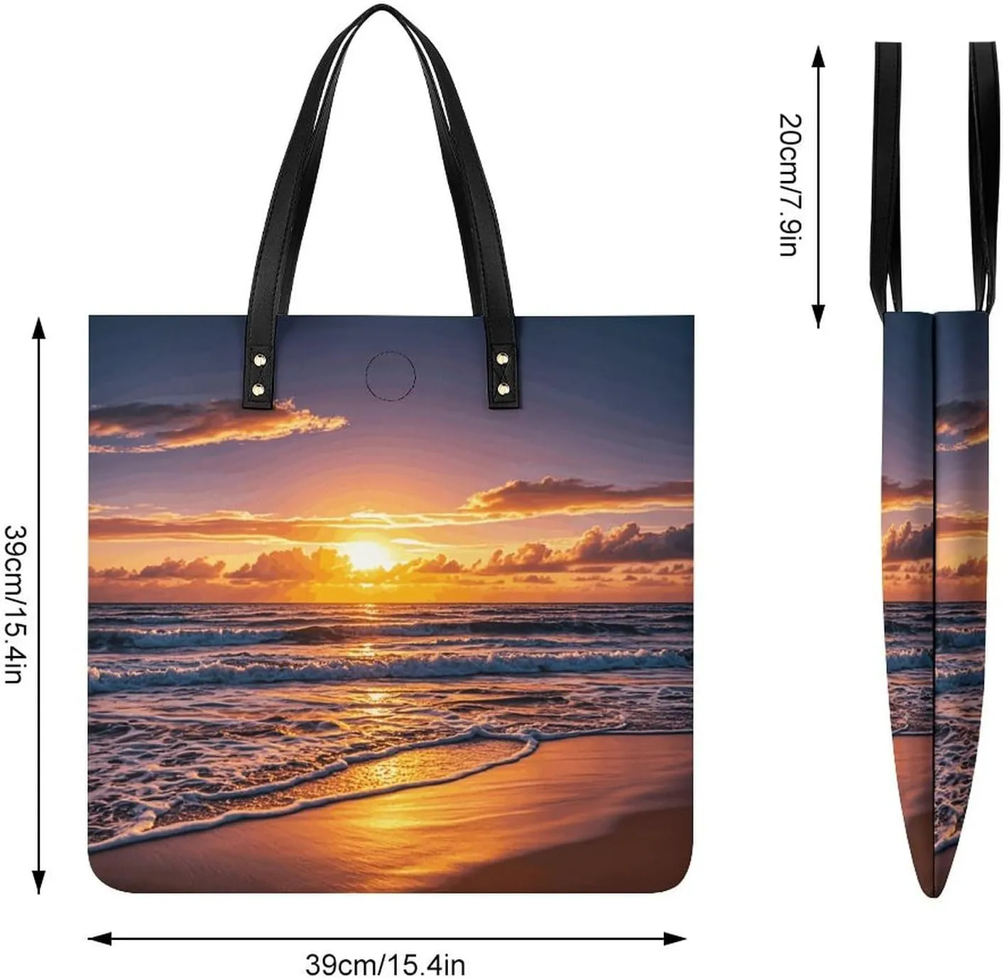 Leather Handbag for Women Tote Bag with Magnetic Buckle Egyptian Scarab Crossbody Bag Shoulder Bags