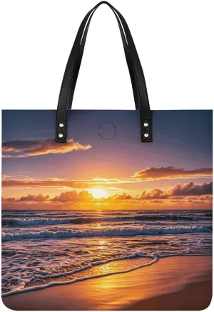 Leather Handbag for Women Tote Bag with Magnetic Buckle Egyptian Scarab Crossbody Bag Shoulder Bags