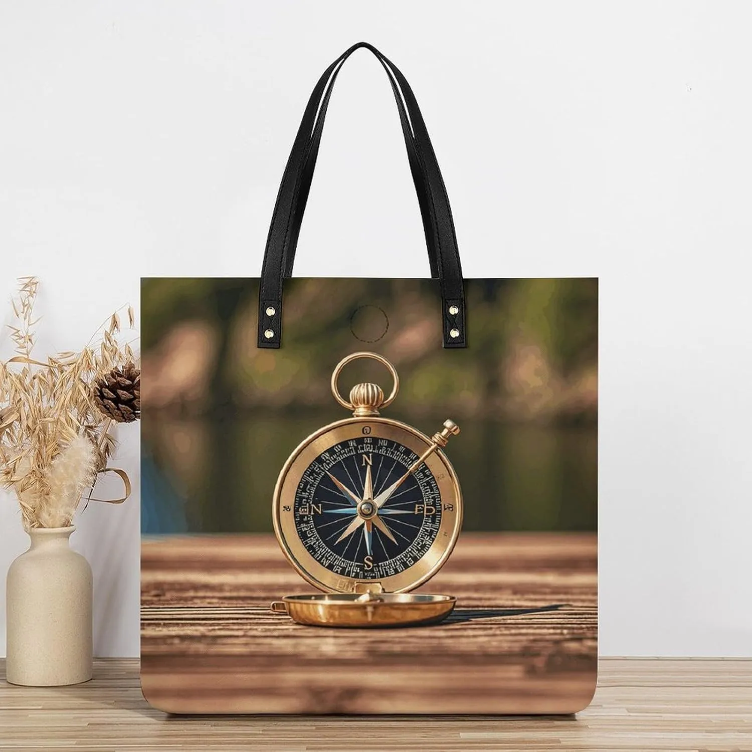 Leather Handbag for Women Tote Bag with Magnetic Buckle Explosion Firework 3D Crossbody Bag Shoulder Bags