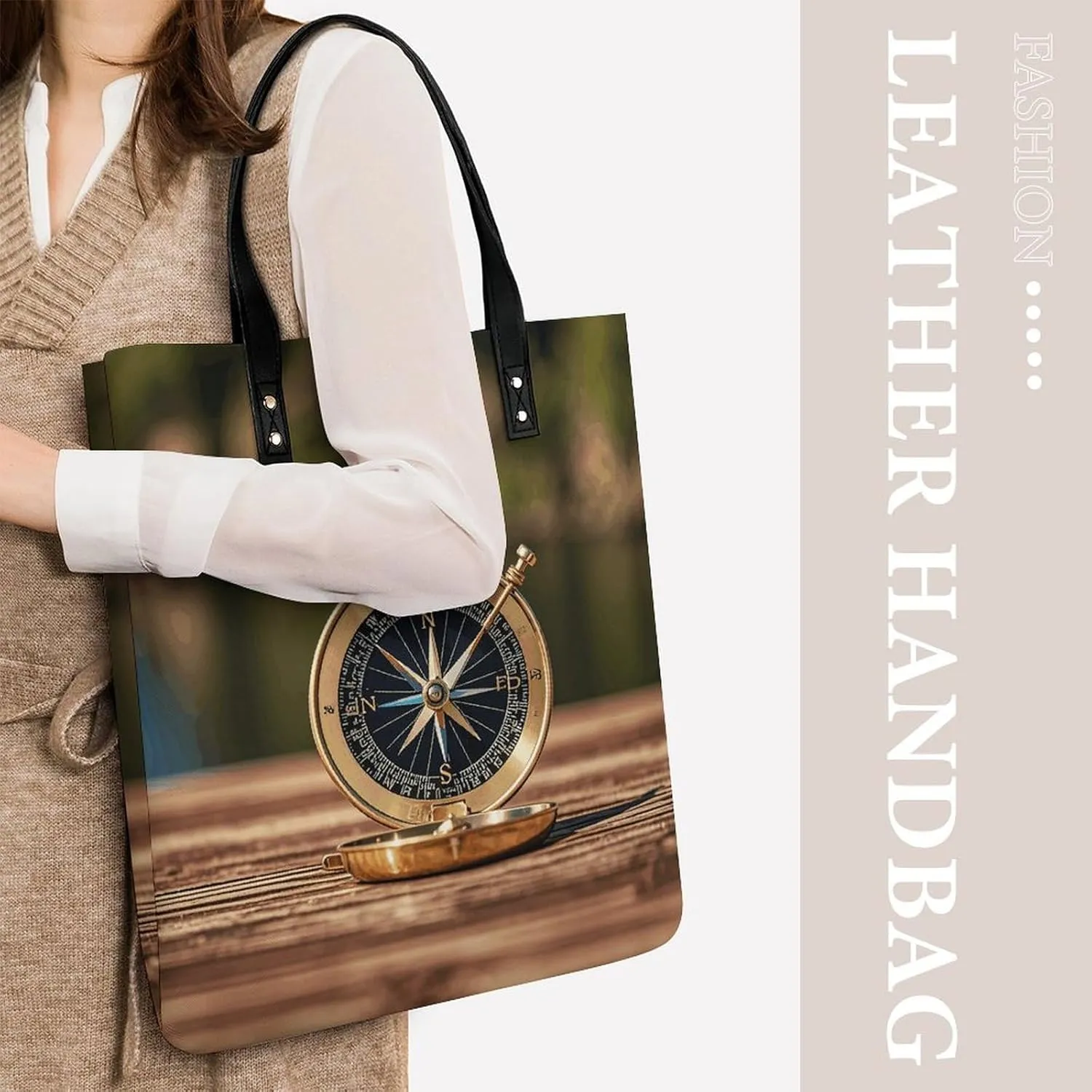 Leather Handbag for Women Tote Bag with Magnetic Buckle Explosion Firework 3D Crossbody Bag Shoulder Bags