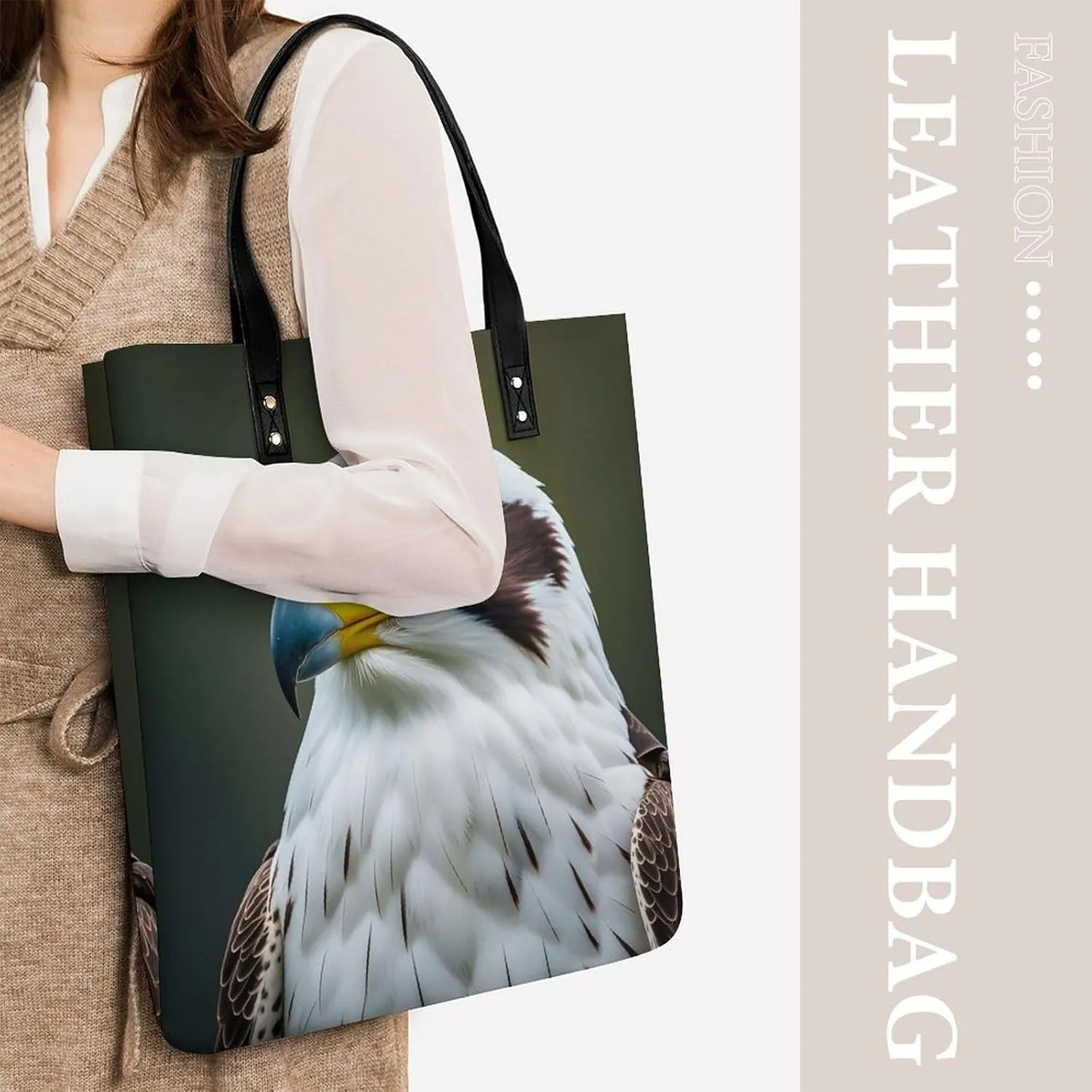 Leather Handbag for Women Tote Bag with Magnetic Buckle Flower Crossbody Bag Shoulder Bags