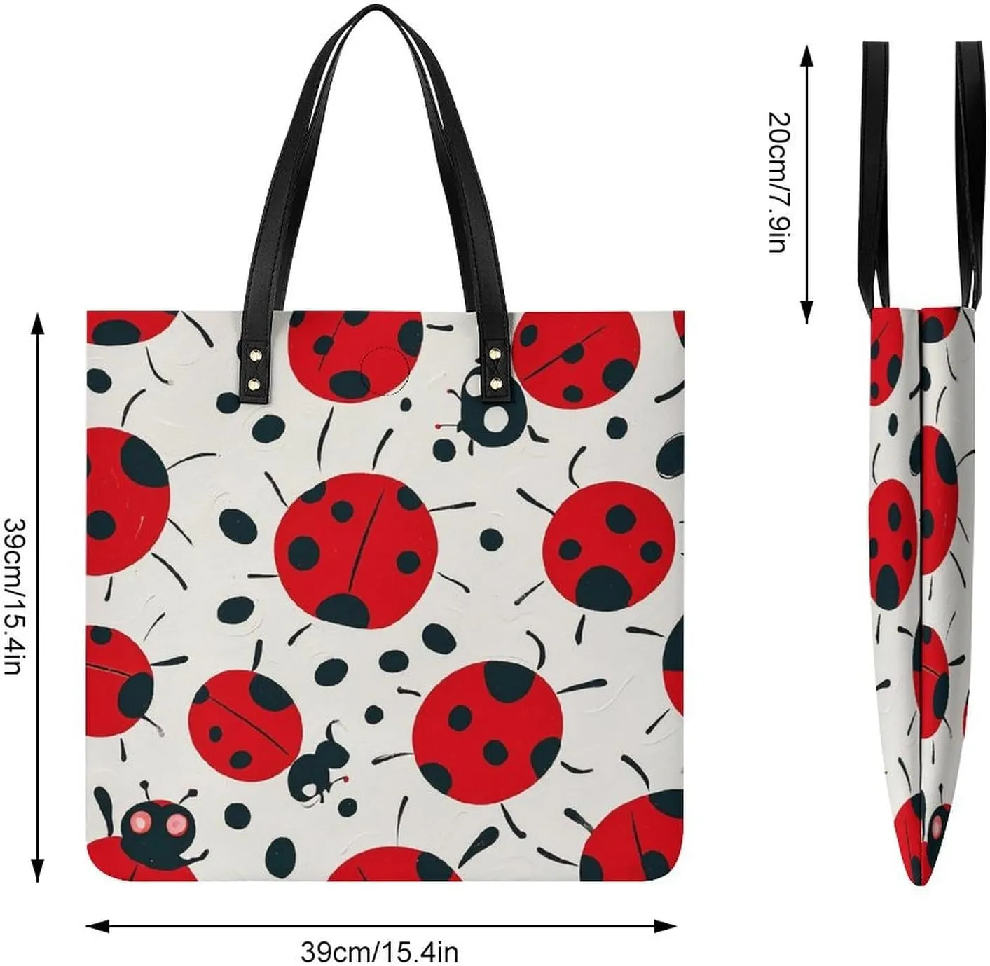 Leather Handbag for Women Tote Bag with Magnetic Buckle Flower Crossbody Bag Shoulder Bags