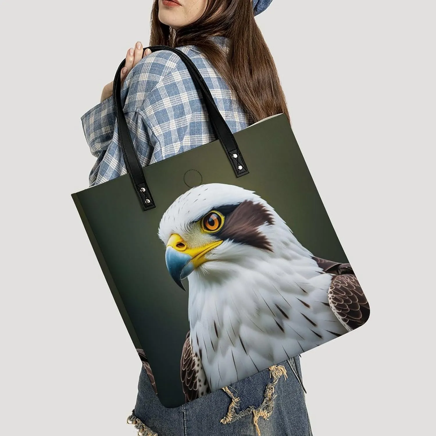 Leather Handbag for Women Tote Bag with Magnetic Buckle Flower Crossbody Bag Shoulder Bags