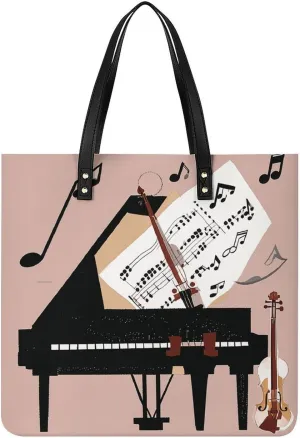 Leather Handbag for Women Tote Bag with Magnetic Buckle Flower Crossbody Bag Shoulder Bags