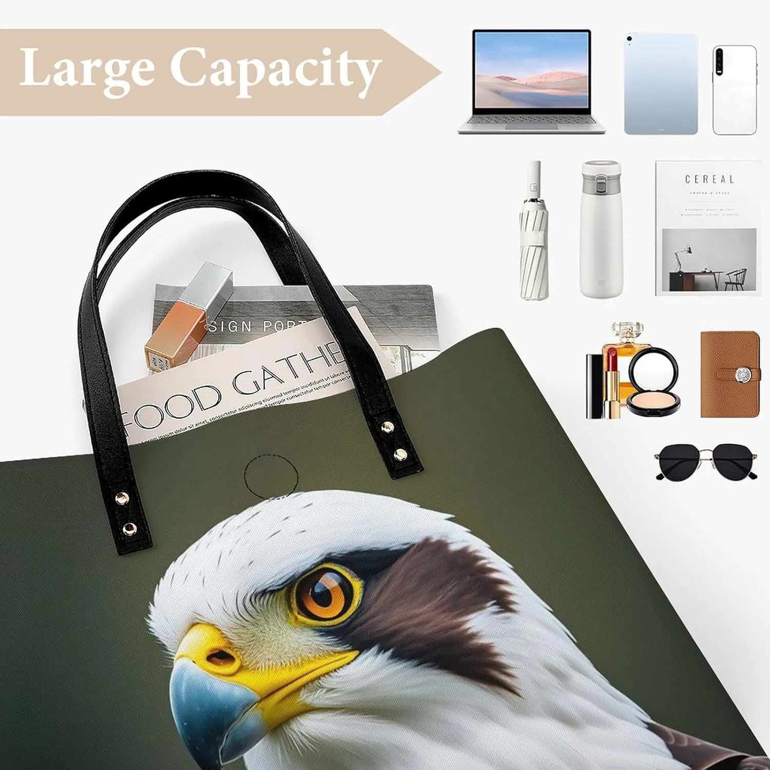 Leather Handbag for Women Tote Bag with Magnetic Buckle Flower Crossbody Bag Shoulder Bags