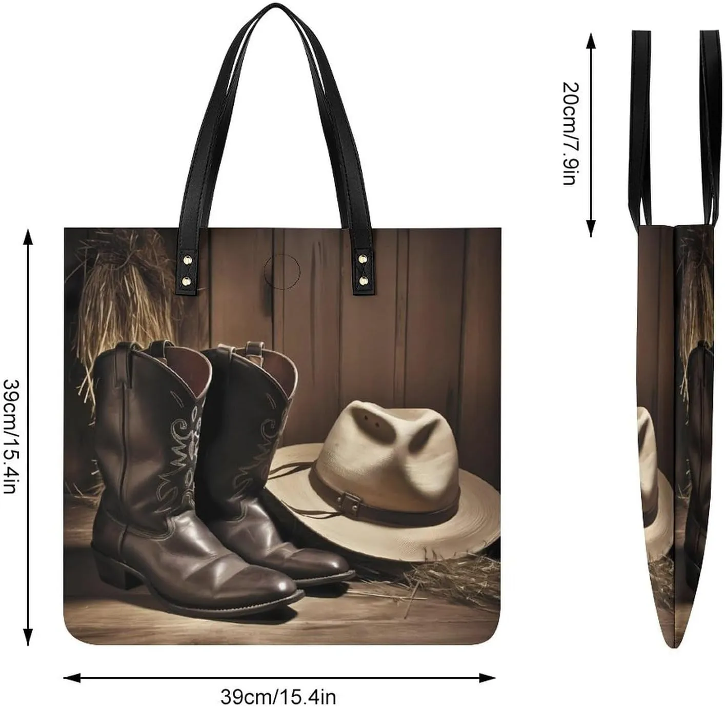 Leather Handbag for Women Tote Bag with Magnetic Buckle Hummingbirds Irises Flowers Crossbody Bag Shoulder Bags