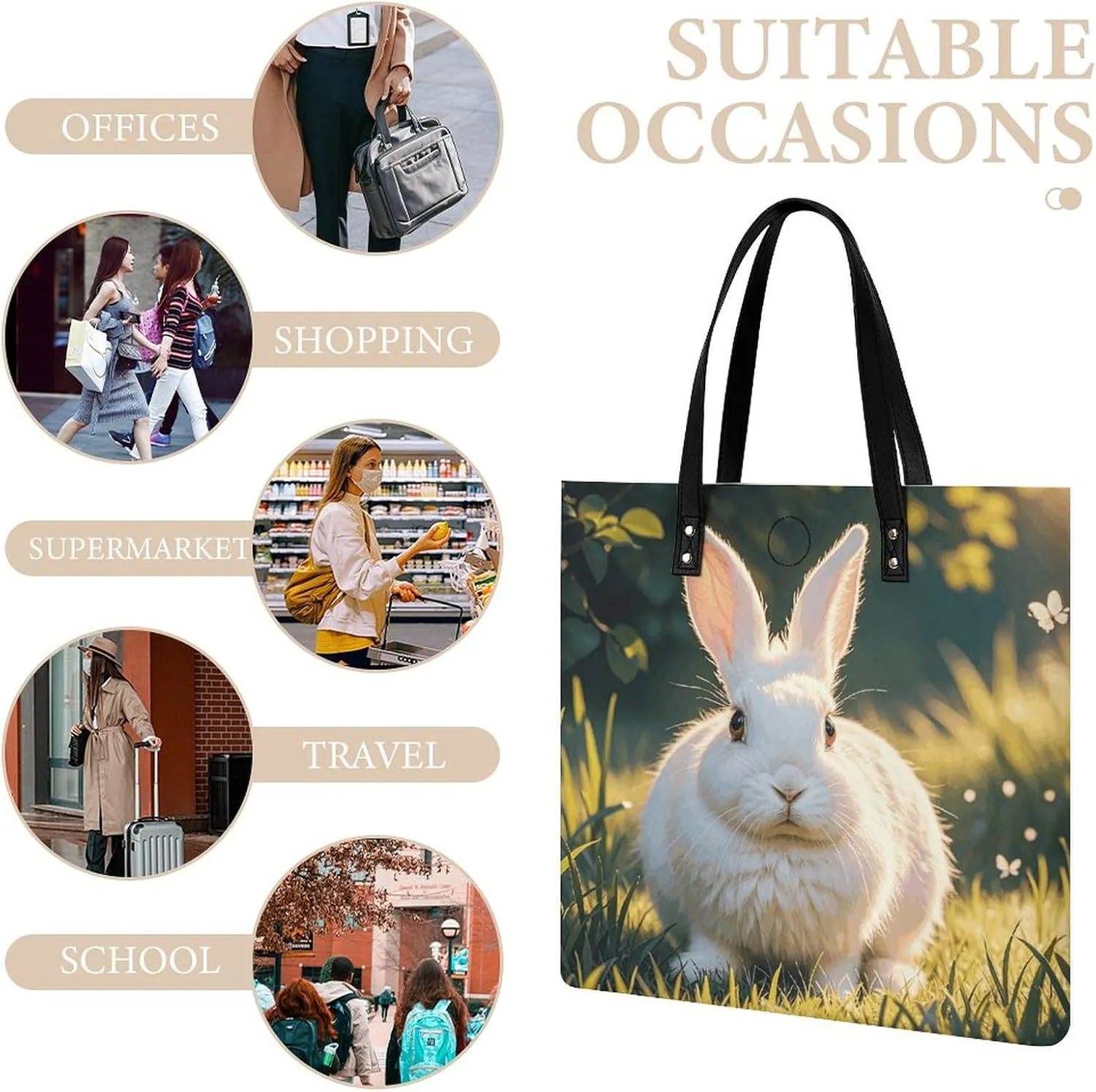 Leather Handbag for Women Tote Bag with Magnetic Buckle Hummingbirds Irises Flowers Crossbody Bag Shoulder Bags