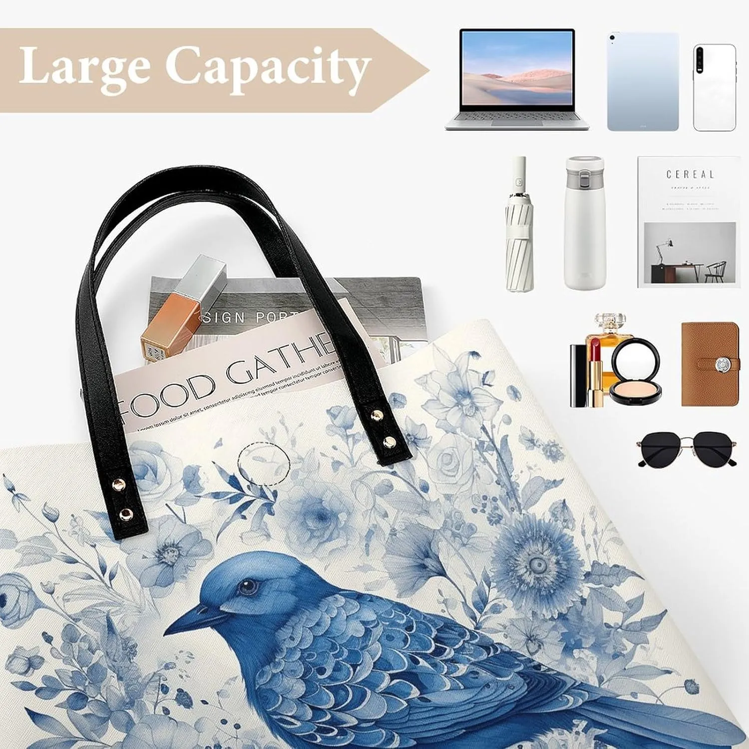 Leather Handbag for Women Tote Bag with Magnetic Buckle Louvre Museum in Paris Crossbody Bag Shoulder Bags