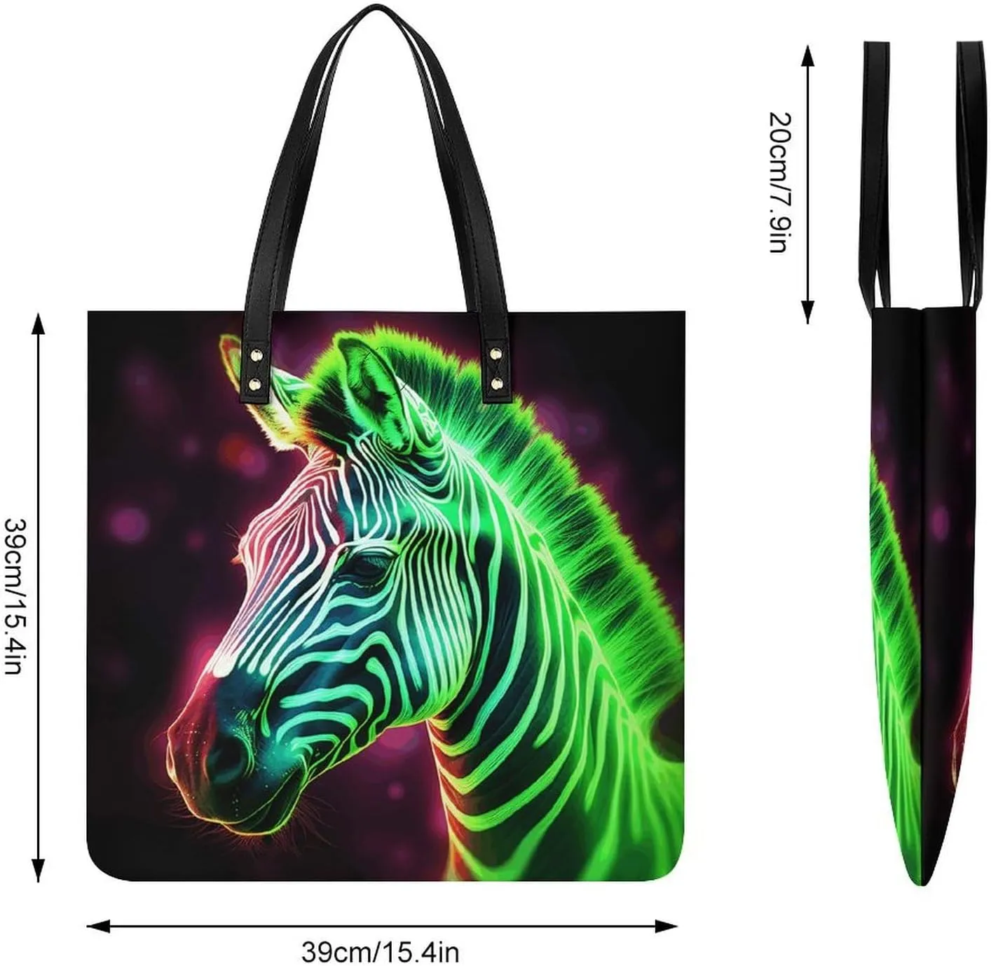 Leather Handbag for Women Tote Bag with Magnetic Buckle Louvre Museum in Paris Crossbody Bag Shoulder Bags