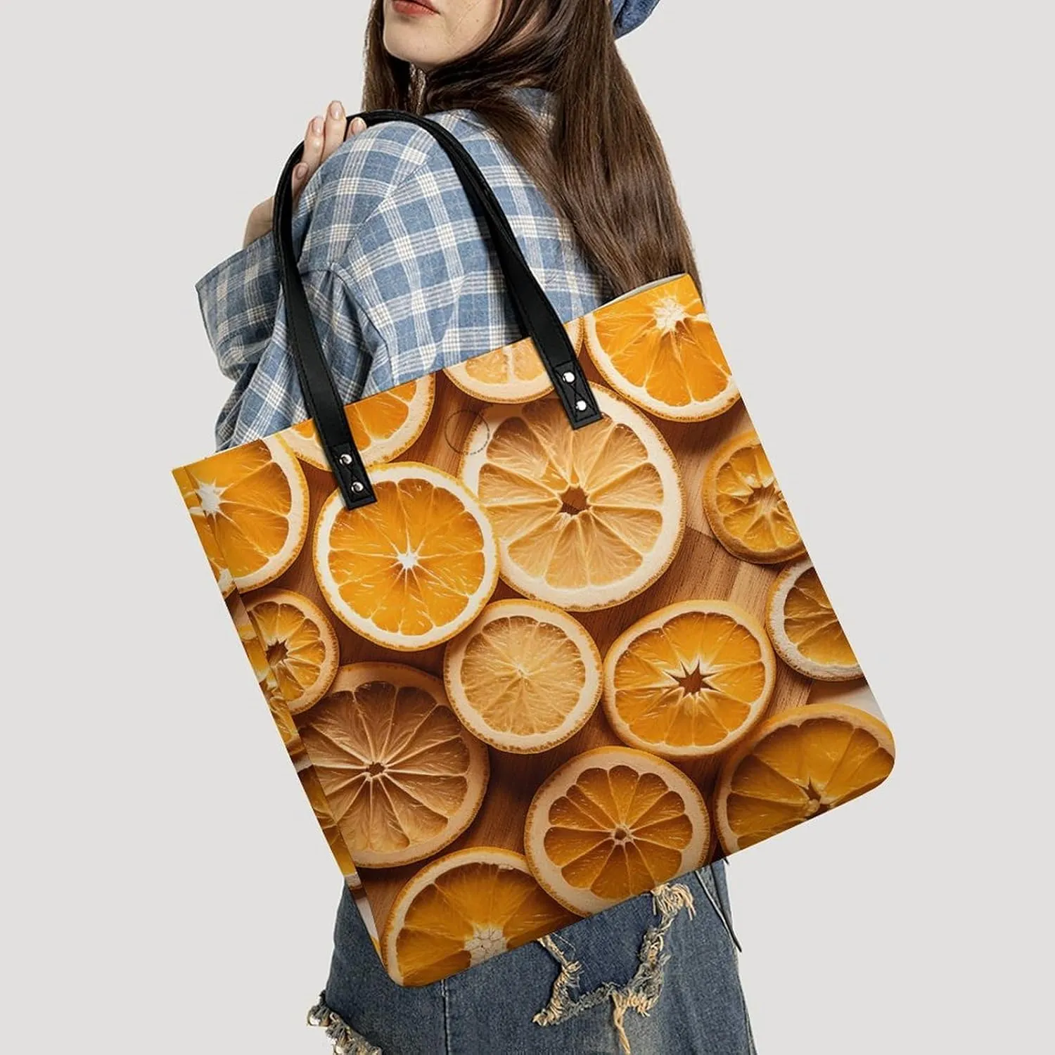 Leather Handbag for Women Tote Bag with Magnetic Buckle Louvre Museum in Paris Crossbody Bag Shoulder Bags