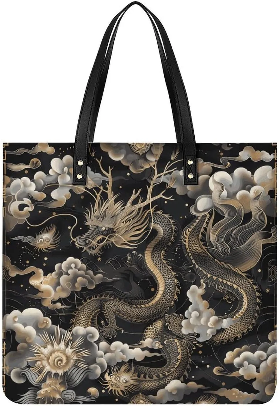 Leather Handbag for Women Tote Bag with Magnetic Buckle Monkey Lemur Cute Crossbody Bag Shoulder Bag