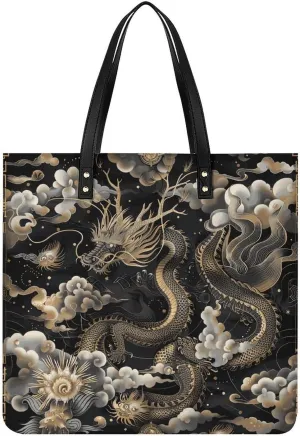 Leather Handbag for Women Tote Bag with Magnetic Buckle Monkey Lemur Cute Crossbody Bag Shoulder Bag