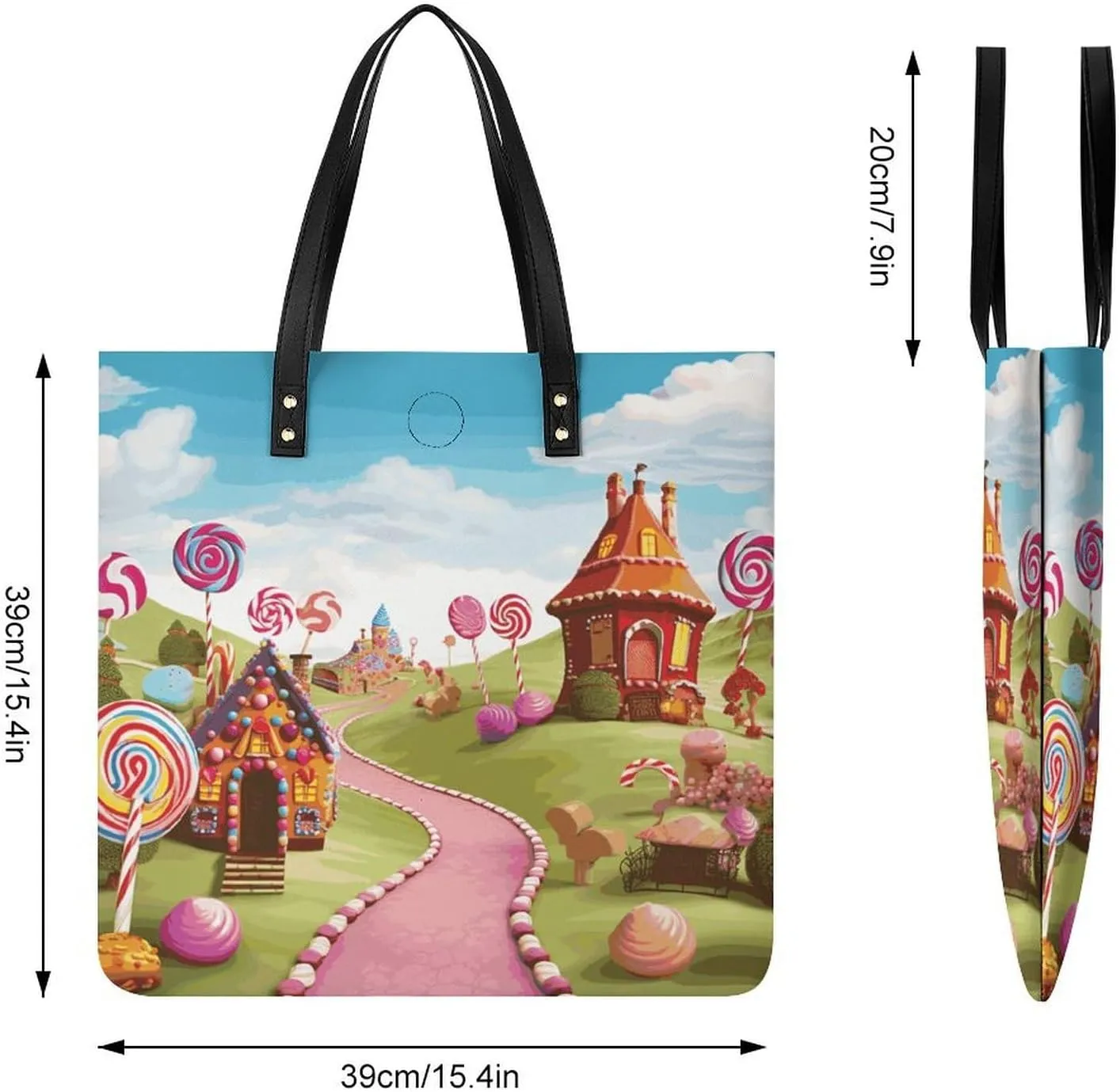 Leather Handbag for Women Tote Bag with Magnetic Buckle Monkey Lemur Cute Crossbody Bag Shoulder Bag